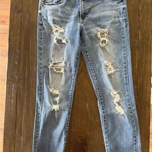 KanCan Blue Jeans-Distressed